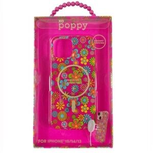 Xo Poppy iPhone Case 15|14|13 MagSafe Compatible NIB